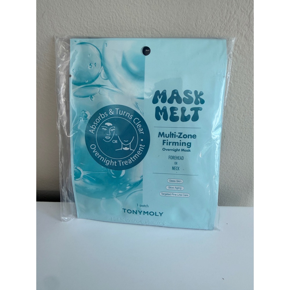 TONYMOLY Mask Melt Multi-Zone Firming Mask Unisex 10pk Blue Collagen NWT